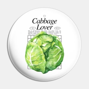 Cabbage - Veggies Lover Design Pin