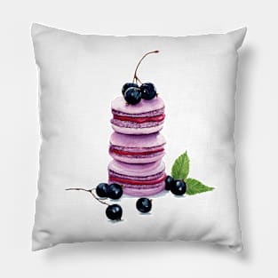 Currant macarons art Pillow