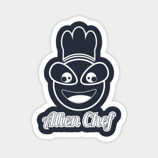 alien chef line art Magnet