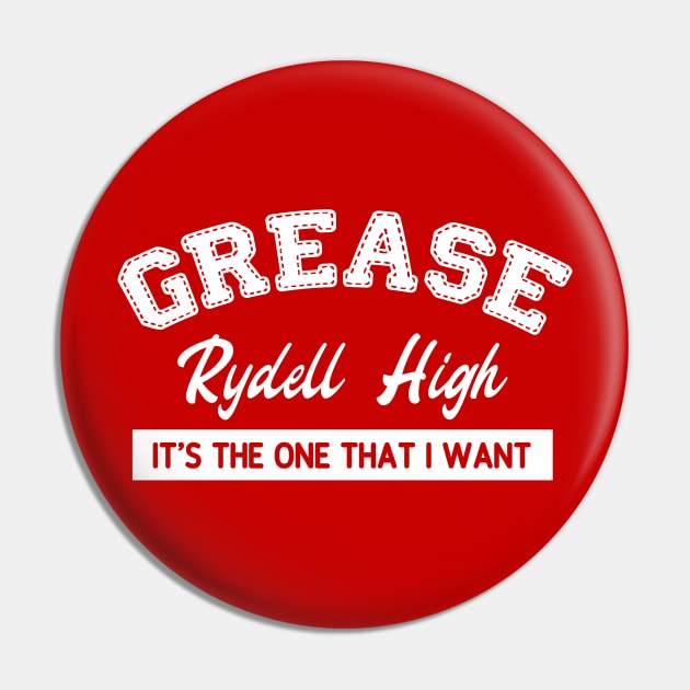 Grease // Rydell High School Pin by Trendsdk