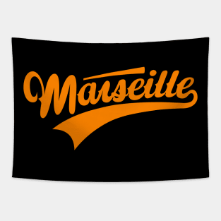 Marseille - Marseille Schriftzug - Marseille Logo Tapestry