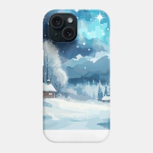 Winter Country Starry Night Phone Case