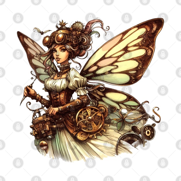 Stunning Steampunk Fairy by Organicgal Graphics