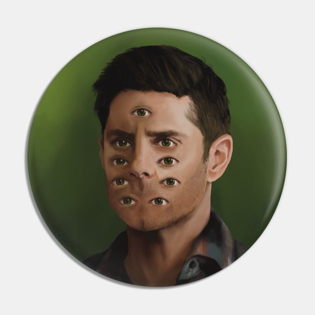 Still beautiful, still Dean Winchester Pin by gordoilustra