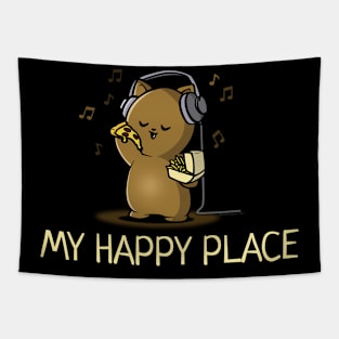 My Happy Place - Food and Music Tapestry