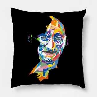 Smiling Mahatma Gandhi Pillow