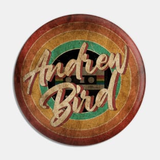 Andrew Bird Vintage Circle Art Pin