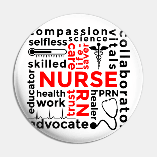 Nursing related words and symbols Pin