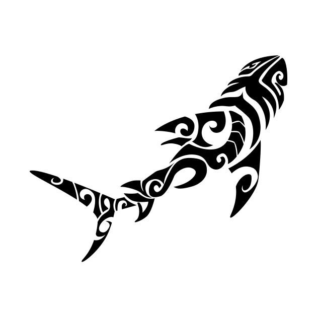 Tribal great shark by doddy77