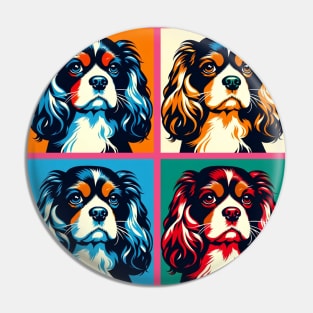 King Charles Spaniel Pop Art - Dog Lovers Pin