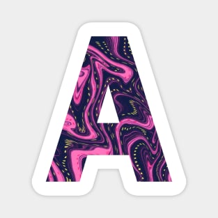 A Letter Abstract Art Magnet