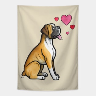 Boxer love (fawn) Tapestry