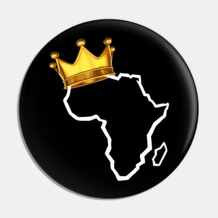 Crowned Africa Pin