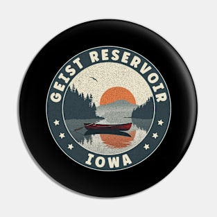 Geist Reservoir Iowa Sunset Pin