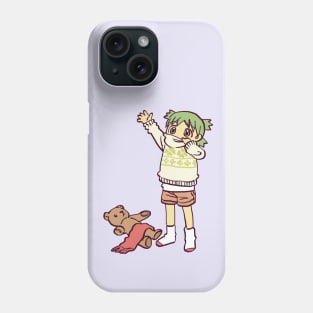 sweater weather yotsuba with scarf and teddy bear Phone Case