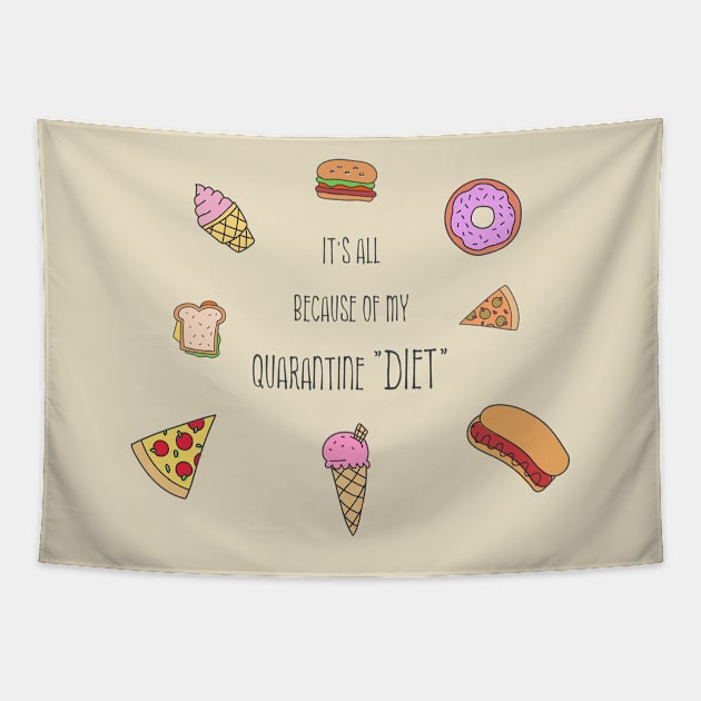 It's all because of my quarantine diet Tapestry by psychoshadow