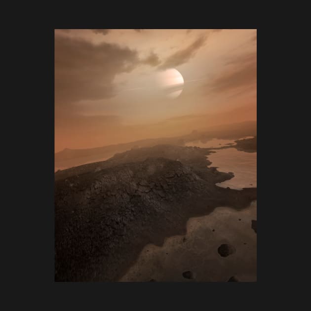 Artwork of Seas on Titan (F016/1347) by SciencePhoto