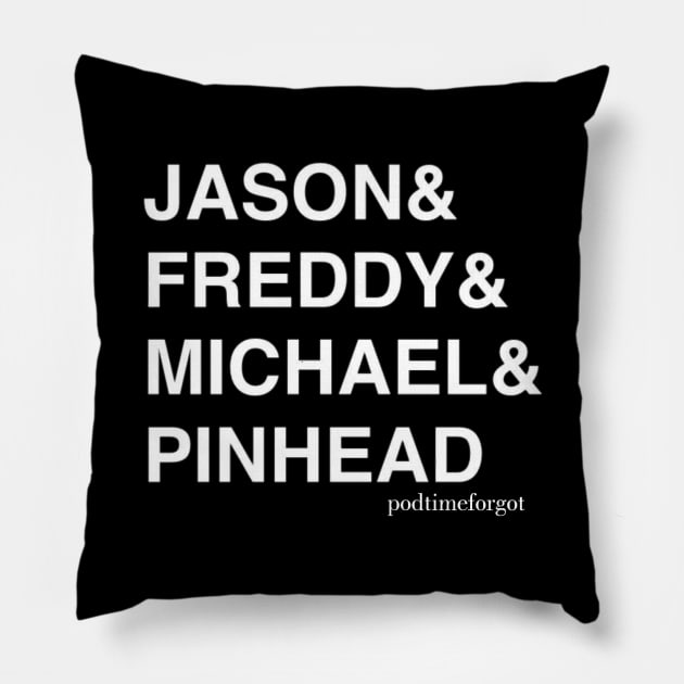 Legends of Horror! Pillow by The Podcast That Time Forgot