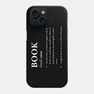 Book Definition-White Phone Case