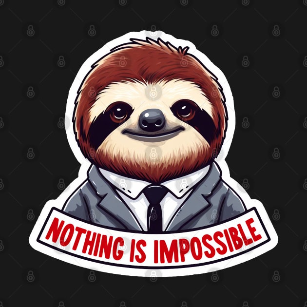 Nothing Is Impossible Sloth by Plushism