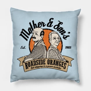 Mother & Son Roadside Oranges Pillow