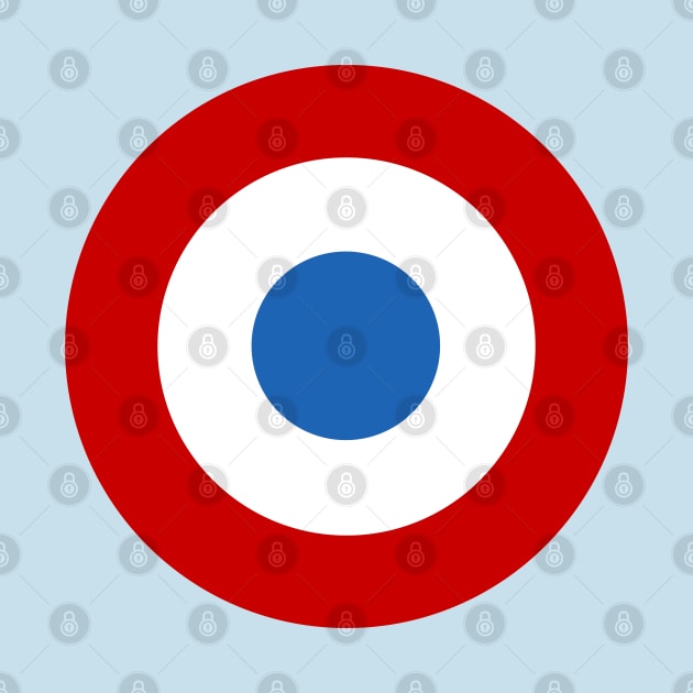 French Air Force Roundel by Lyvershop