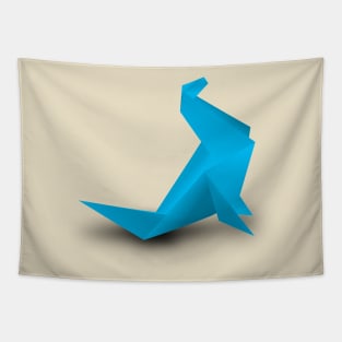 Origami Sea Lion T-Shirt Tapestry