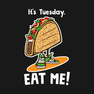 Taco Tuesday White Letters T-Shirt