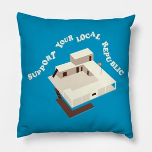 Rose Island - Support Your Local Republic Pillow