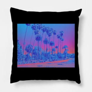 Cali in Vaporwave Pillow