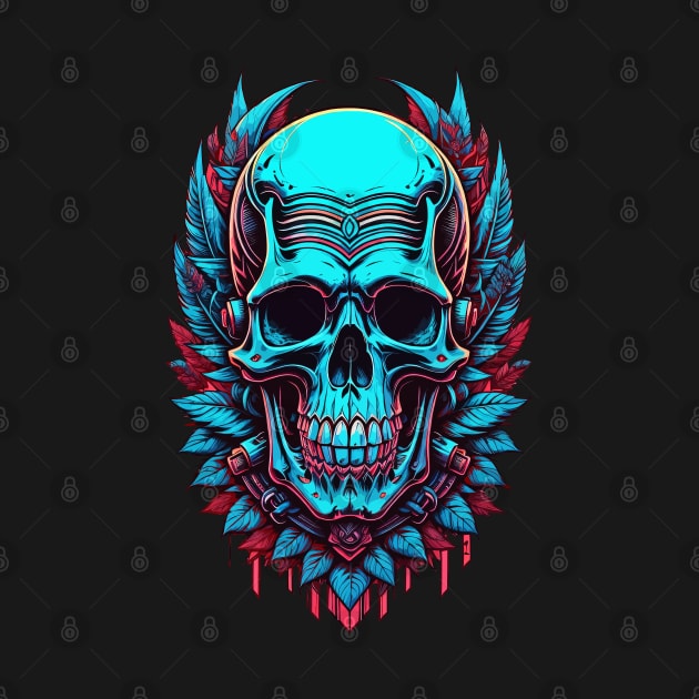 Metallic Skull Retro by DeathAnarchy