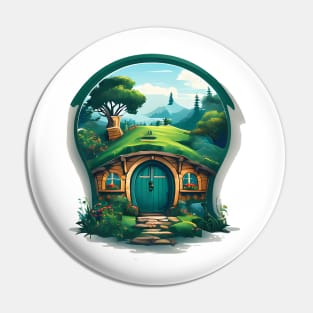 A Hobbit House In The Shire Pin