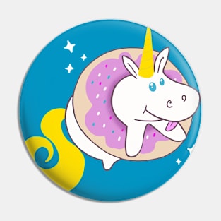 Unicorn Stuck in Donut Pin