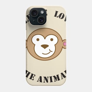 Abigail's Safari Monkey Lispe Phone Case