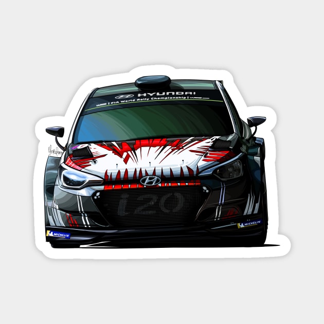 Hyundai i20 R5 Magnet by Mario Ramos Rally Art