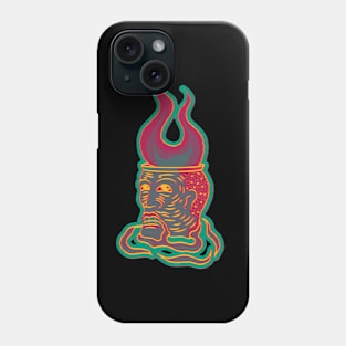 BURN YOUR HEAD, band merchandise, skate design Phone Case