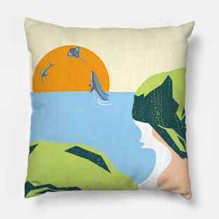 Dance with the waves Pillow