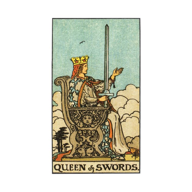 QUEEN OF SWORDS by WAITE-SMITH VINTAGE ART