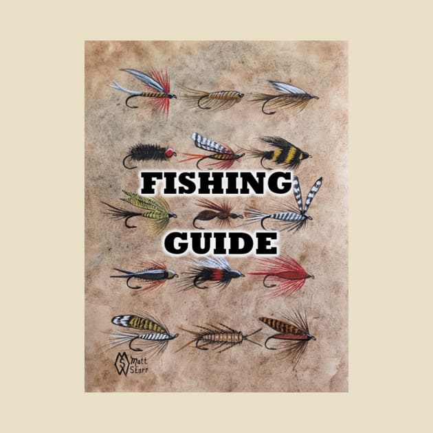 Fishing Guide- trout flies by Matt Starr Fine Art