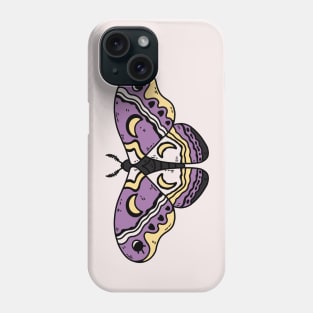 nonbinary moth Phone Case