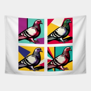 Pop Columbidae Art - Cool Birds Tapestry