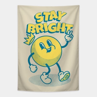 Sun - Stay Bright | Positive Vintage Sun | Keep Glowing Tapestry