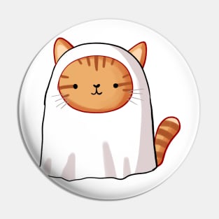 Cute ghost cat Pin