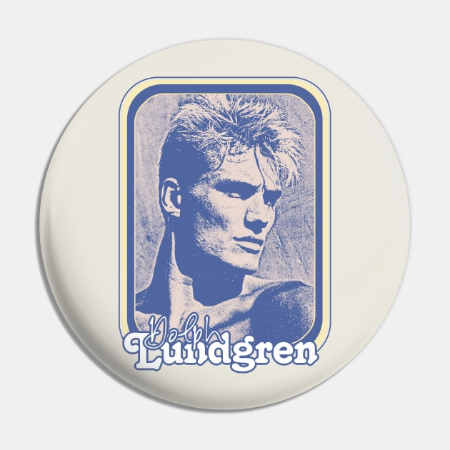 Dolph Lundgren // 80s Retro Fan Design Pin by DankFutura