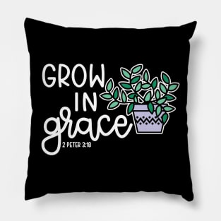 Grow In Grace Succulent Plant Christian Faith Cute Pillow