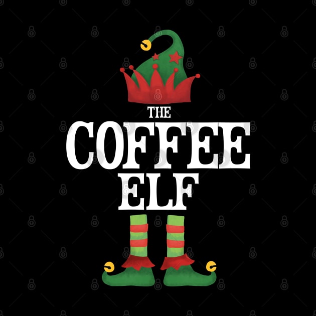 Coffee Elf Matching Family Group Christmas Party Pajamas by uglygiftideas