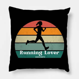 Sunset Sprint Runner Tee - Born to Run Pillow