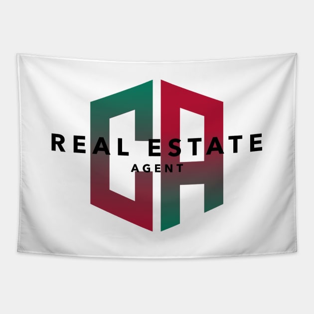 California Real Estate Agent Tapestry by The Favorita