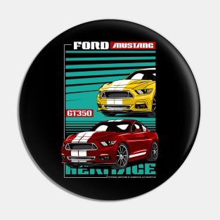 Iconic V8 Mustang GT350 Car Pin