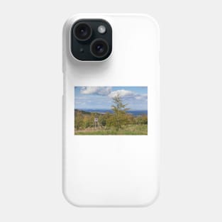 Jägerhochsitz, landscape in Hebst, Gernrode, Quedlinburg, Saxony-Anhalt Phone Case